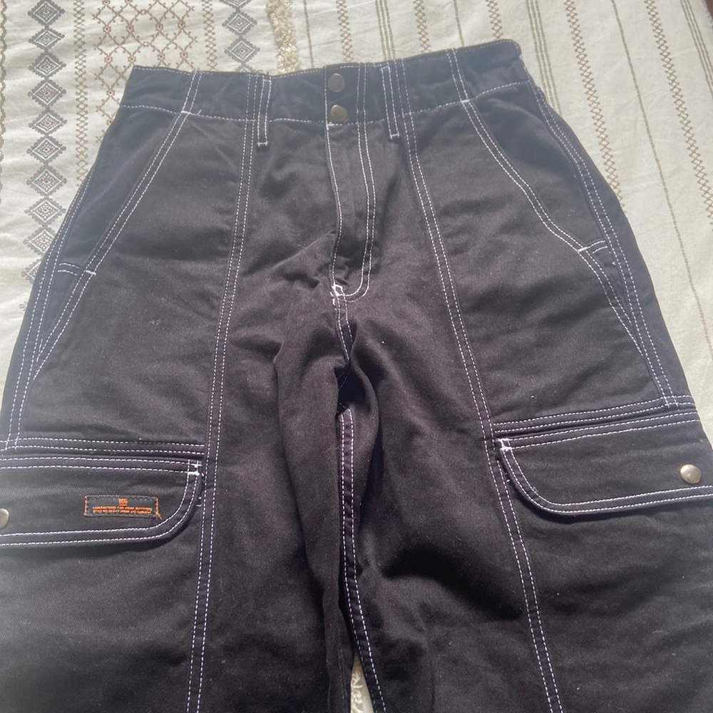 Urban outfitters BDG women’s black jean pants high rise wide leg  size 28 S NWOT